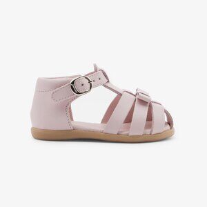 JACADI BABY GIRL LEATHER PINK SANDALS SIZE 24 NEW